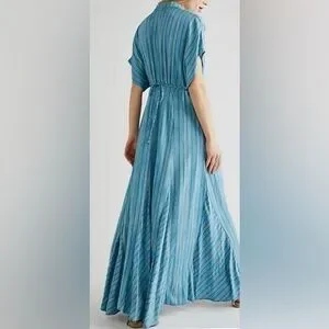 gauze maxi dress love stitch Weekend Mila Maxi Dress Cement / S/M